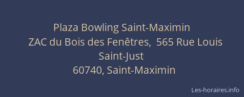 Plaza Bowling Saint-Maximin
