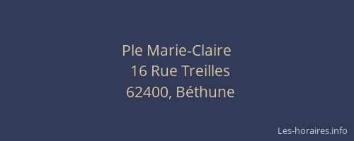Ple Marie-Claire