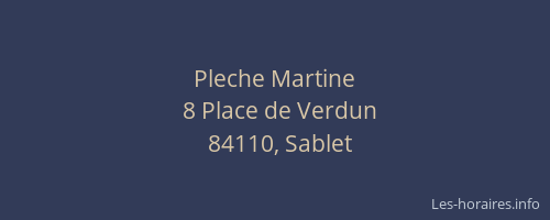 Pleche Martine