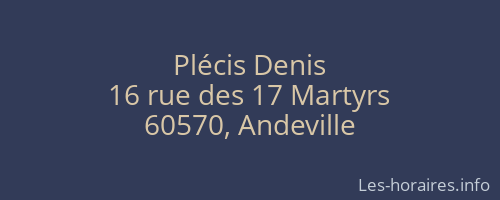 Plécis Denis