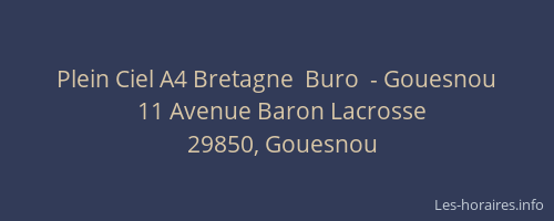 Plein Ciel A4 Bretagne  Buro  - Gouesnou