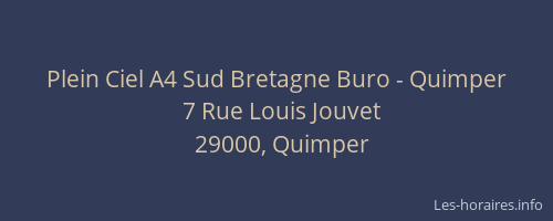 Plein Ciel A4 Sud Bretagne Buro - Quimper
