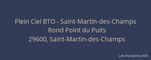 Plein Ciel BTO - Saint-Martin-des-Champs