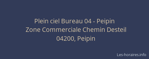Plein ciel Bureau 04 - Peipin