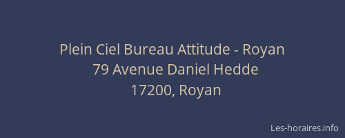 Plein Ciel Bureau Attitude - Royan
