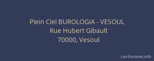 Plein Ciel BUROLOGIA - VESOUL