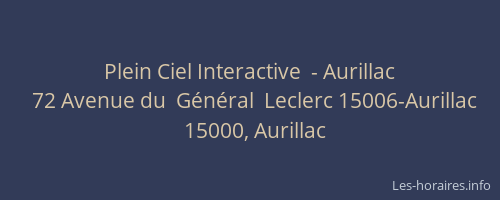 Plein Ciel Interactive  - Aurillac