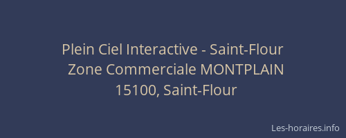Plein Ciel Interactive - Saint-Flour