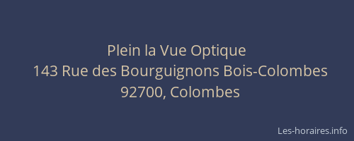 Plein la Vue Optique