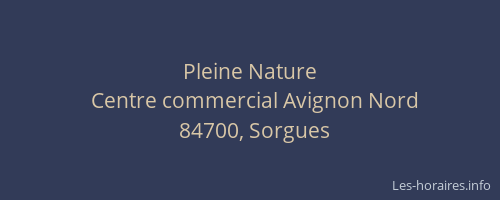 Pleine Nature
