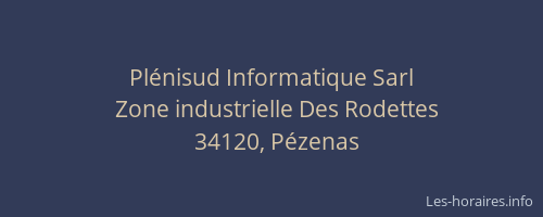 Plénisud Informatique Sarl