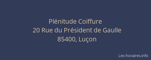 Plénitude Coiffure