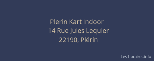 Plerin Kart Indoor