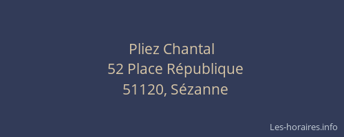 Pliez Chantal