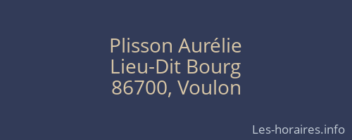 Plisson Aurélie