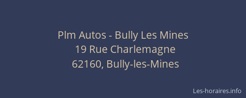 Plm Autos - Bully Les Mines