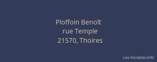 Ploffoin Benoît