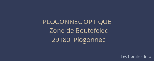 PLOGONNEC OPTIQUE