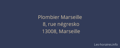 Plombier Marseille