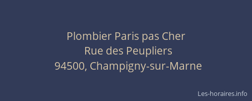 Plombier Paris pas Cher