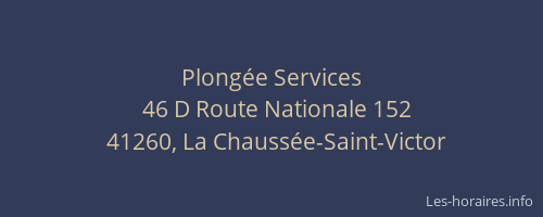 Plong&eacute;e Services
