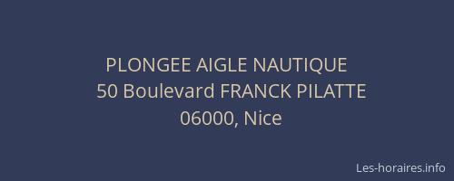 PLONGEE AIGLE NAUTIQUE