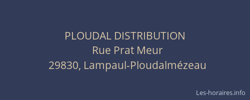 PLOUDAL DISTRIBUTION