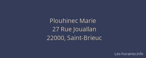 Plouhinec Marie