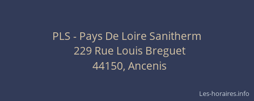 PLS - Pays De Loire Sanitherm