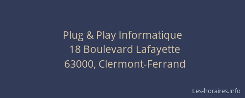 Plug & Play Informatique