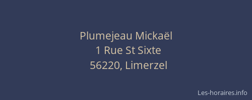 Plumejeau Micka&euml;l