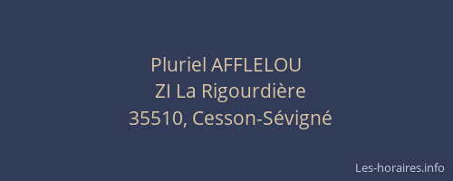 Pluriel AFFLELOU