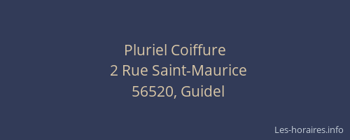 Pluriel Coiffure