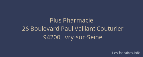 Plus Pharmacie