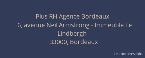 Plus RH Agence Bordeaux