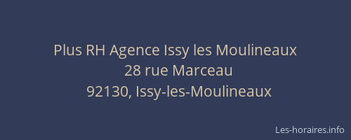 Plus RH Agence Issy les Moulineaux