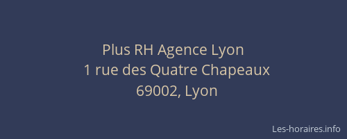 Plus RH Agence Lyon