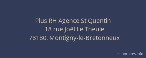 Plus RH Agence St Quentin