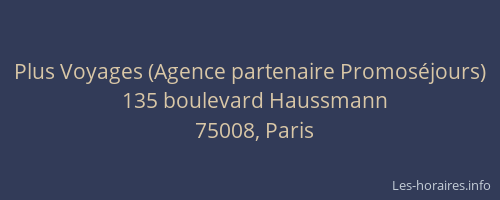 Plus Voyages (Agence partenaire Promoséjours)