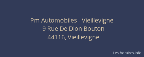 Pm Automobiles - Vieillevigne