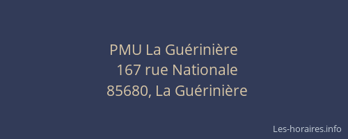 PMU La Guérinière