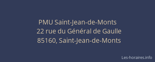 PMU Saint-Jean-de-Monts