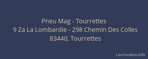 Pneu Mag - Tourrettes