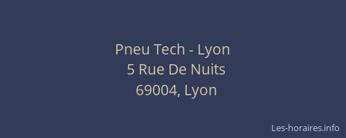 Pneu Tech - Lyon