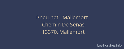 Pneu.net - Mallemort