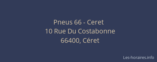 Pneus 66 - Ceret