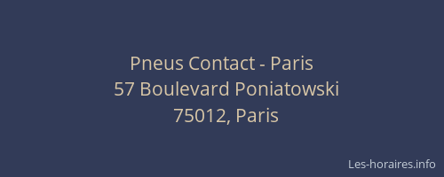 Pneus Contact - Paris