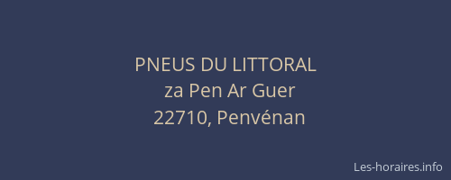 PNEUS DU LITTORAL