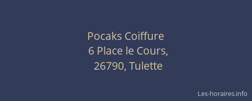 Pocaks Coiffure