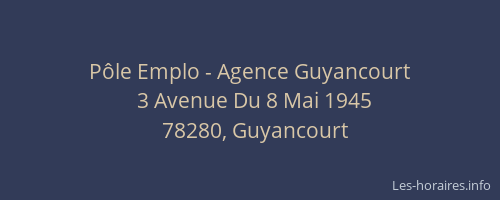 Pôle Emplo - Agence Guyancourt